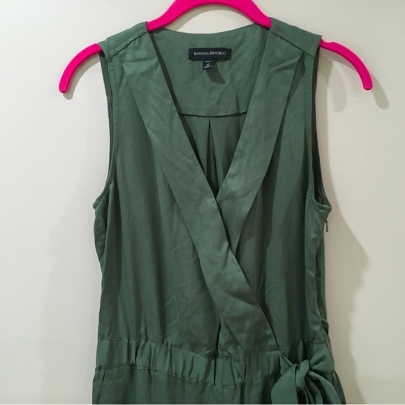 BANANA REPUBLIC jumpsuit Tencel Utility Jogger Army Green - Picture 10 of 10